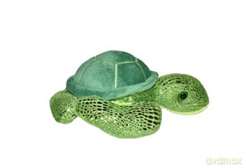 Wild Republic Hug'Ems Sea Turtle Plush, Stuffed Animal, Plush Toy, Gifts for Kids, 7,Green Sea Turtle,18 cm