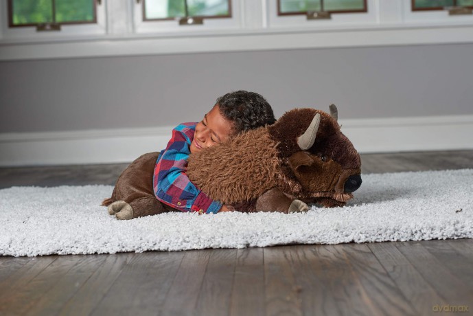 Wild Republic Jumbo Bison Giant Plush Soft Toy, Gifts for Kids, 76 cm