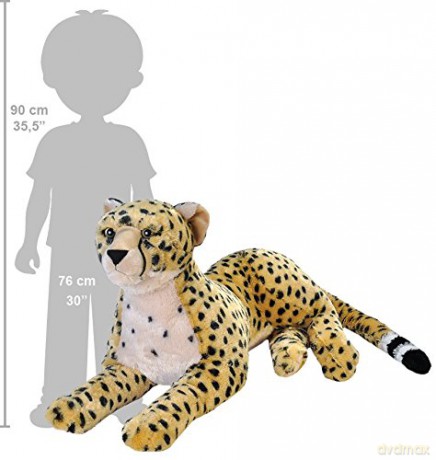 Wild Republic Jumbo Cheetah Giant Plush Soft Toy, Gifts for Kids, 76 cm