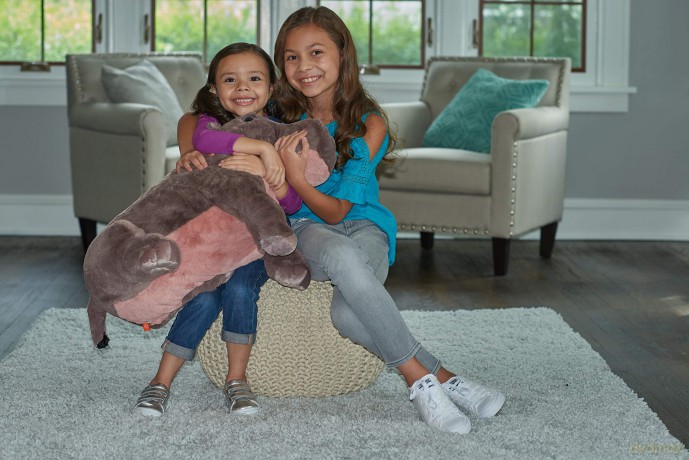 Wild Republic Jumbo Hippo Giant Plush Soft Toy, Gifts for Kids, 76 cm
