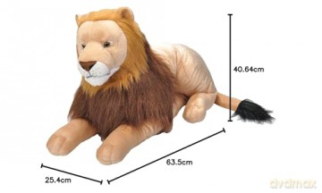 Wild Republic Jumbo Lion Giant Plush Soft Toy, Gifts for Kids, 76 cm