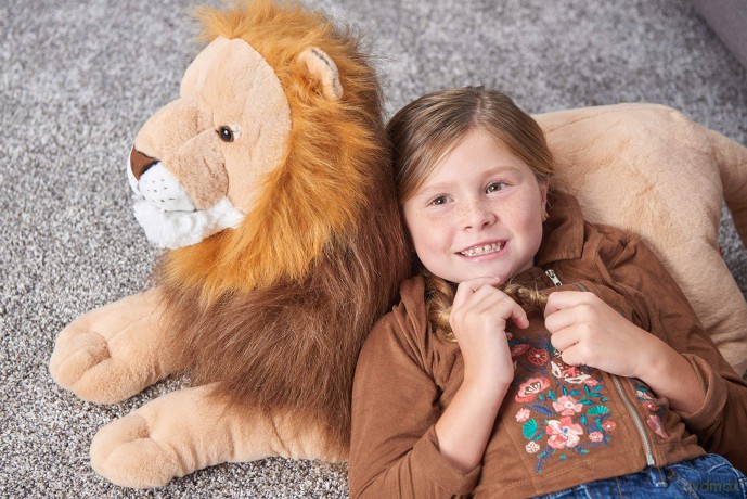 Wild Republic Jumbo Lion Giant Plush Soft Toy, Gifts for Kids, 76 cm