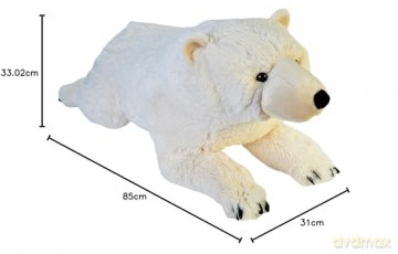 Wild Republic Jumbo Polar Bear Giant Plush Soft Toy, Gifts for Kids, 76 cm