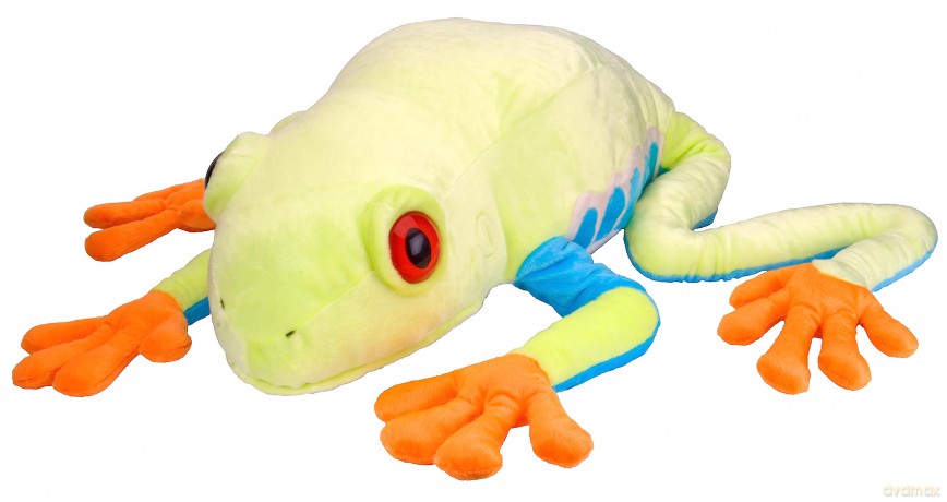 Wild Republic Jumbo Red Eyed Tree Frog Giant Plush Soft Toy, Gifts for Kids, 76 cm