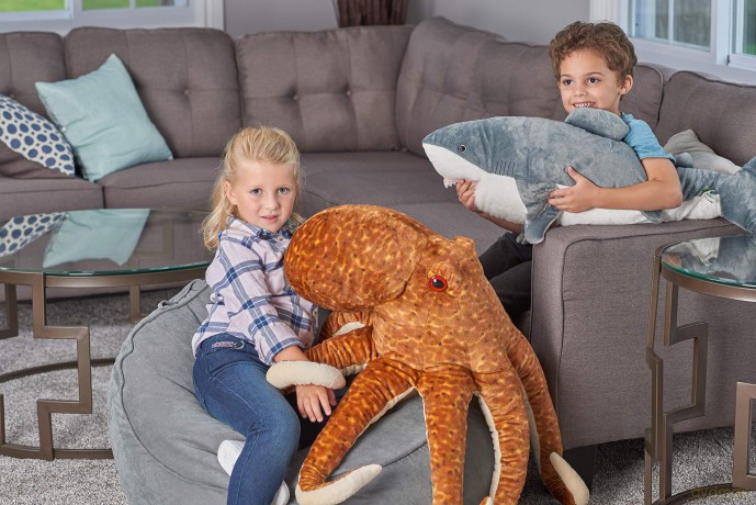 Wild Republic Jumbo Shark Giant Plush Soft Toy, Gifts for Kids, 76 cm