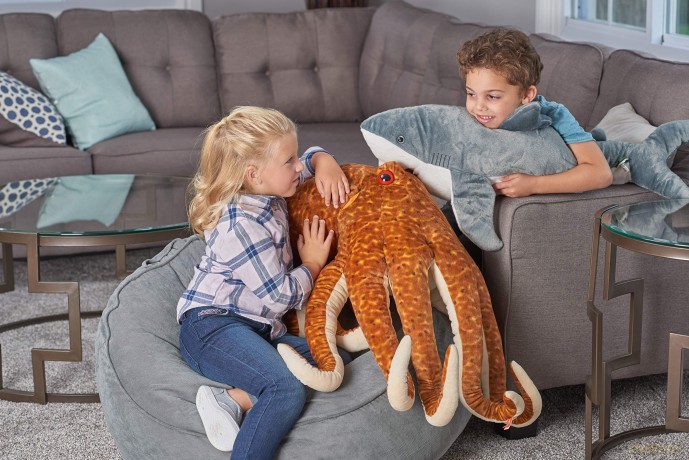 Wild Republic Jumbo Shark Giant Plush Soft Toy, Gifts for Kids, 76 cm