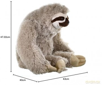 Wild Republic Jumbo Sloth Plush, Giant Stuffed Animal, Plush Toy, Gifts for Kids, 30 Inches