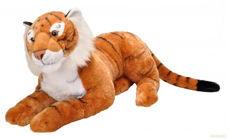 Wild Republic Jumbo Tiger Giant Plush Soft Toy, Gifts for Kids, 76 cm
