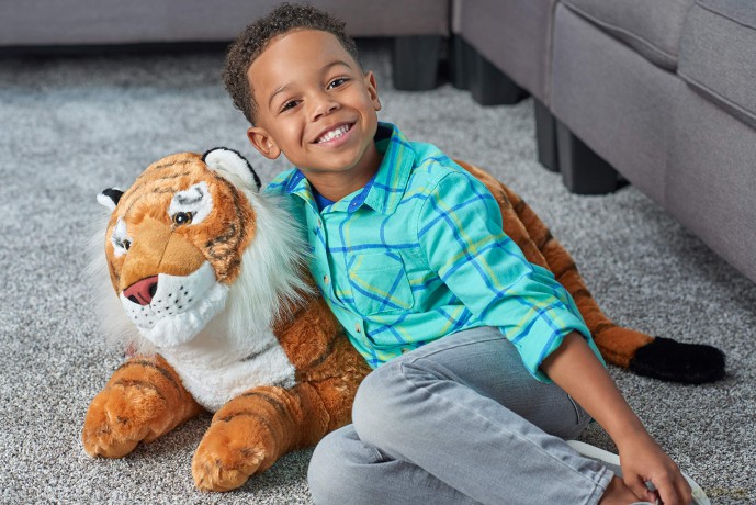 Wild Republic Jumbo Tiger Giant Plush Soft Toy, Gifts for Kids, 76 cm