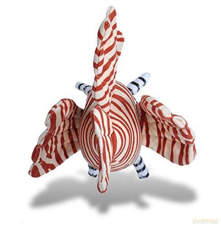 Wild Republic Lionfish, Soft Plush Toy, Gifts for Kids, Sea Critters, 20 cm, Red-white, 8"