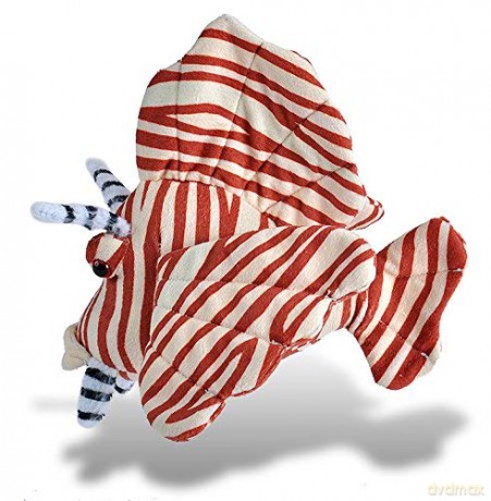 Wild Republic Lionfish, Soft Plush Toy, Gifts for Kids, Sea Critters, 20 cm, Red-white, 8"