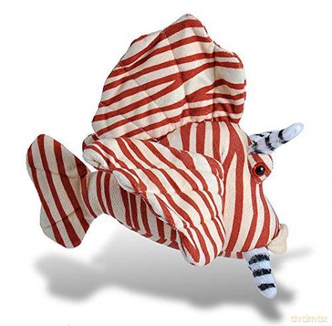 Wild Republic Lionfish, Soft Plush Toy, Gifts for Kids, Sea Critters, 20 cm, Red-white, 8"