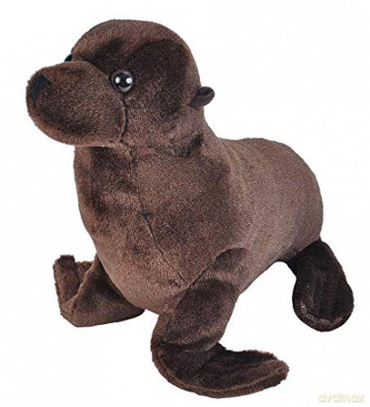 Wild Republic Sea Lion Plush Soft Toy, Cuddlekins Cuddly Toys, Gifts for Kids 20 cm,Brown