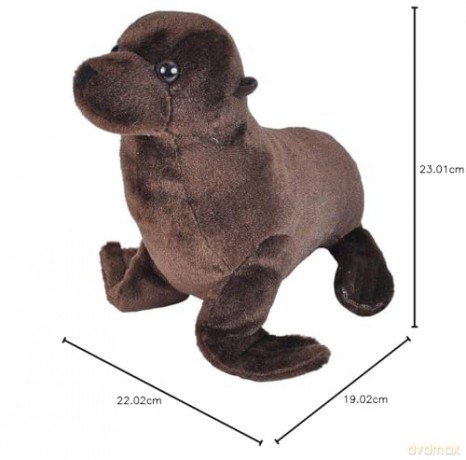 Wild Republic Sea Lion Plush Soft Toy, Cuddlekins Cuddly Toys, Gifts for Kids 20 cm,Brown