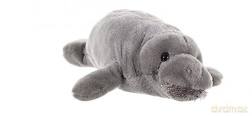 Wild Republic Manatee Plush Soft Toy, Cuddlekins Cuddly Toys, Gifts for Kids,Grey, 20 cm