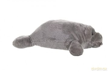 Wild Republic Manatee Plush Soft Toy, Cuddlekins Cuddly Toys, Gifts for Kids,Grey, 20 cm