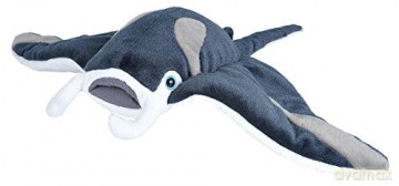 Wild Republic Manta Ray Plush Soft Toy, Cuddlekins Cuddly Toys, Gifts for Kids 30 cm