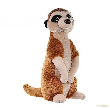 Wild Republic Meerkat Plush Soft Toy, Cuddlekins Cuddly Toys, Gifts for Kids 30 cm,Brown