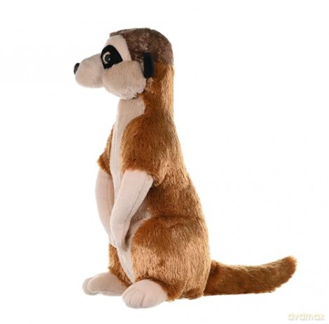 Wild Republic Meerkat Plush Soft Toy, Cuddlekins Cuddly Toys, Gifts for Kids 30 cm,Brown