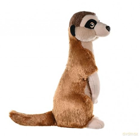 Wild Republic Meerkat Plush Soft Toy, Cuddlekins Cuddly Toys, Gifts for Kids 30 cm,Brown