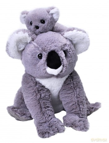 Wild Republic Mom and Baby Koala, Stuffed Animal, 12 Inches, Gift for Kids, Plush Toy, Fill is Spun Recycled Water Bottles
