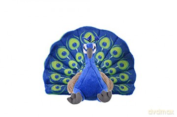 Wild Republic Peacock Plush Soft Toy, Cuddlekins Cuddly Toys, Gifts for Kids 30 cm