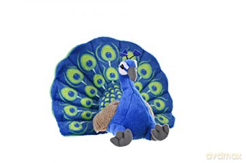 Wild Republic Peacock Plush Soft Toy, Cuddlekins Cuddly Toys, Gifts for Kids 30 cm