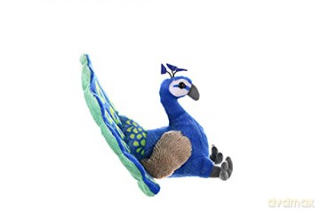 Wild Republic Peacock Plush Soft Toy, Cuddlekins Cuddly Toys, Gifts for Kids 30 cm