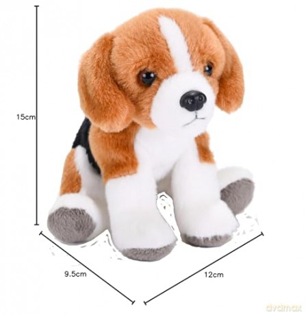 Wild Republic Pocketkins Eco Beagle, Stuffed Animal, 5 Inches, Plush Toy, Made from Recycled Materials, Eco Friendly