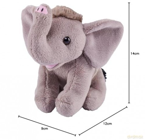 Wild Republic Pocketkins Eco Elephant, Stuffed Animal, 5 Inches, Plush Toy, Made from Recycled Materials, Eco Friendly