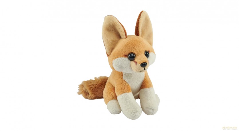 Wild Republic Pocketkins Eco Fennec Fox, Stuffed Animal, 5 Inches, Plush Toy, Made from Recycled Materials, Eco Friendly