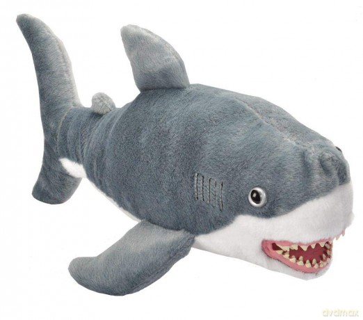 Wild Republic Predator Plush Great White Shark Soft Toy with Vinyl Mouth, Cuddly Toy, 41 cm