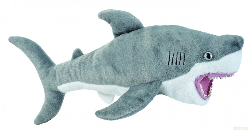 Wild Republic Predator Plush Great White Shark Soft Toy with Vinyl Mouth, Cuddly Toy, 41 cm