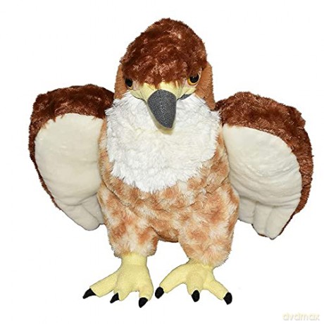 Wild Republic Red Tailed Hawk Plush Soft Toy, Cuddlekins Cuddly Toys, Gifts for Kids 30 cm