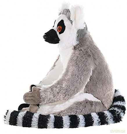Wild Republic Ring Tailed Lemur Plush Soft Toy, Cuddlekins Cuddly Toys, Gifts for Kids 30 cm