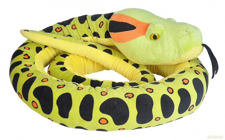 Wild Republic Snake Jumbo, Anaconda, Stuffed Animal, Plush Toy, Gifts for Kids, 113 Inches