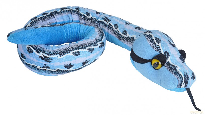 Wild Republic Snake Plush, Snake Stuffed Animal, Plush Toy, Gifts Kids, Slipstream Blue, 54 Inches