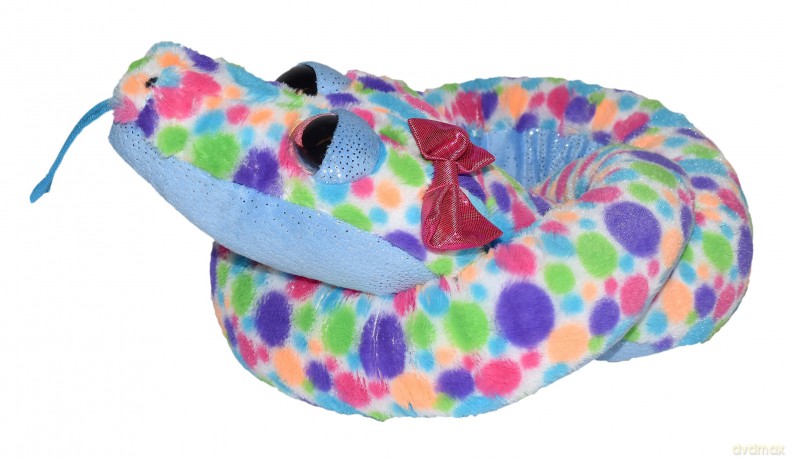 Wild Republic Snake Plush, Snake Stuffed Animal, Plush Toy, Pet Snake, Polka Dots, 54 Inches