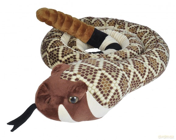 Wild Republic Snakes, Super Jumbo Western Diamondback Snake Plush, Giant Stuffed Animal, Plush Toy, Gifts for Kids, 113 Inches