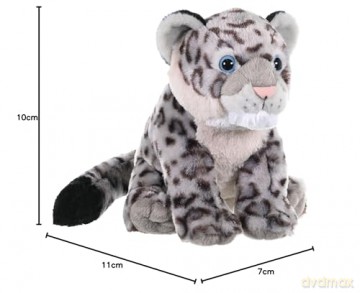 Wild Republic Snow Leopard Cub Plush Soft Toy, Cuddlekins Cuddly Toys, Gifts for Kids 30 cm
