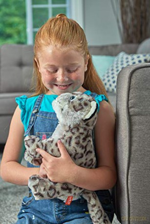 Wild Republic Snow Leopard Cub Plush Soft Toy, Cuddlekins Cuddly Toys, Gifts for Kids 30 cm