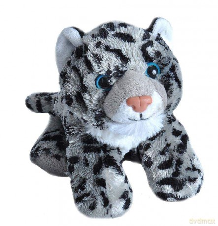 Wild Republic Snow Leopard Plush, Stuffed Animal, Plush Toy, Gifts for Kids, Hug'Ems 7 Inches