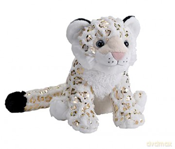 Wild Republic Snow Leopard, Foilkins, Stuffed Animal, 12 inches, Gift for Kids, Plush Toy, Fill is Spun Recycled Water Bottles