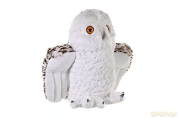 Wild Republic Snowy Owl Plush Soft Toy, Cuddlekins Cuddly Toys, Gifts for Kids, White, 30 cm