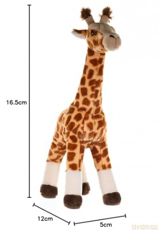 Wild Republic Standing Giraffe Plush Soft Toy, Cuddlekins Cuddly Toys, Gifts for Kids, Brown, White, Black, 43 cm
