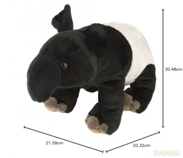 Wild Republic Tapir Plush, Stuffed Animal, Plush Toy, Gifts for Kids, Cuddlekins 12 Inches