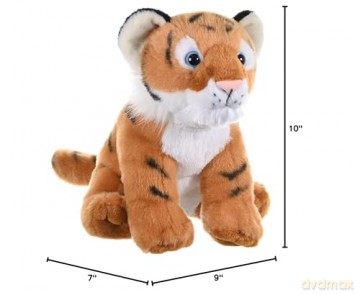 Wild Republic Tiger Cub Plush Soft Toy, Cuddlekins Cuddly Toys, Gifts for Kids 30 cm