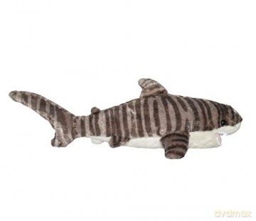 Wild Republic Tiger Shark Plush Soft Toy, Cuddlekins Cuddly Toys, Gifts for Kids 20 cm