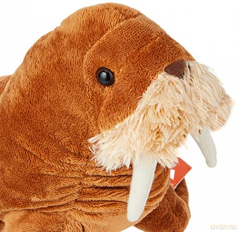 Wild Republic Walrus Plush Soft Toy, Cuddlekins Cuddly Toys, Gifts for Kids,Brown,20 cm