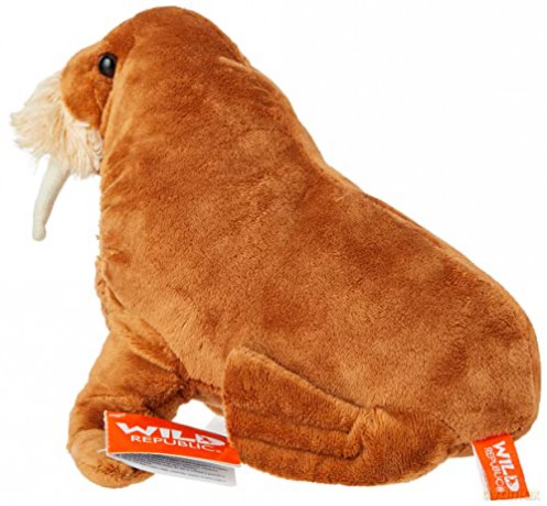 Wild Republic Walrus Plush Soft Toy, Cuddlekins Cuddly Toys, Gifts for Kids,Brown,20 cm